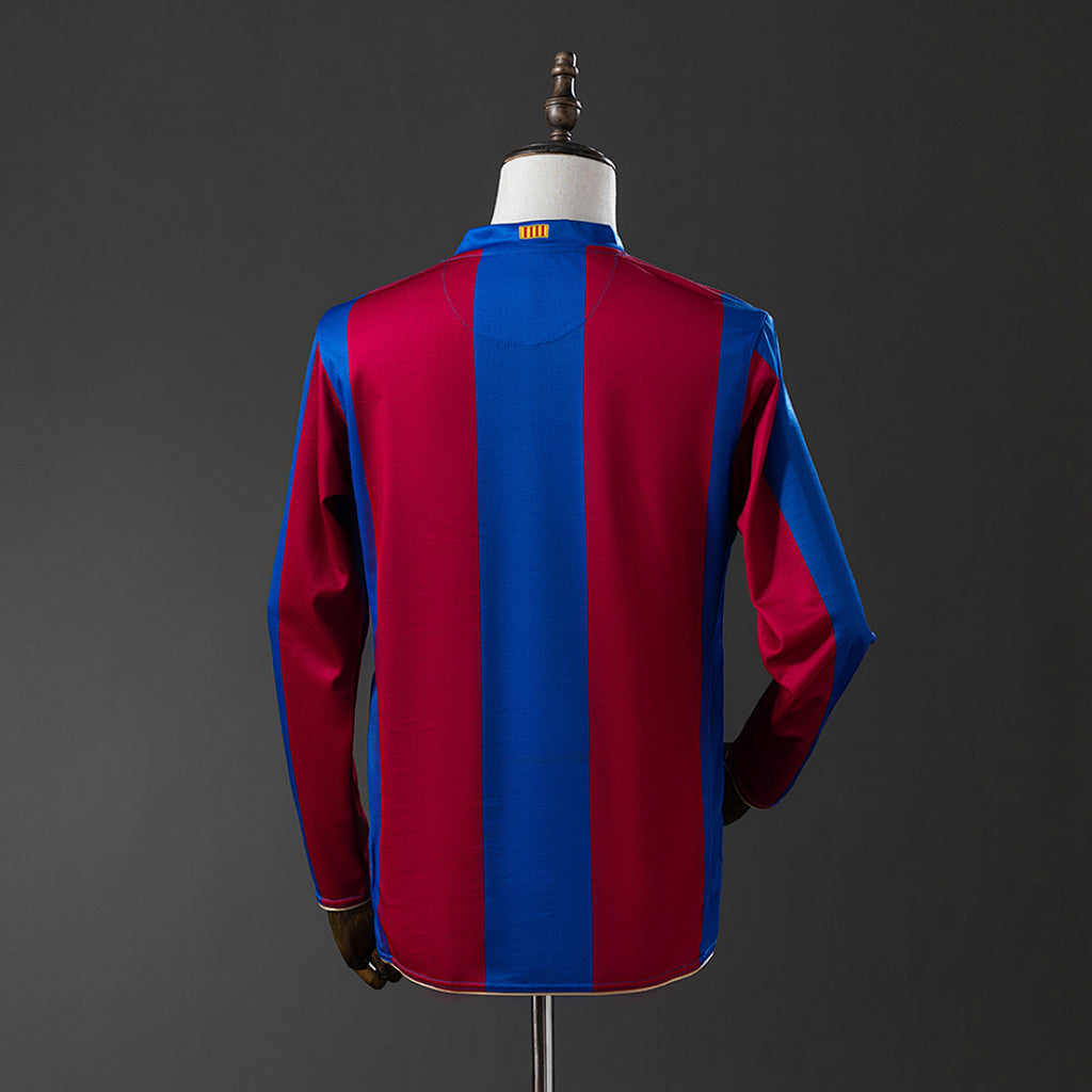 Camiseta Retro FC Barcelona Local Manga Larga 07/08 - espalda
