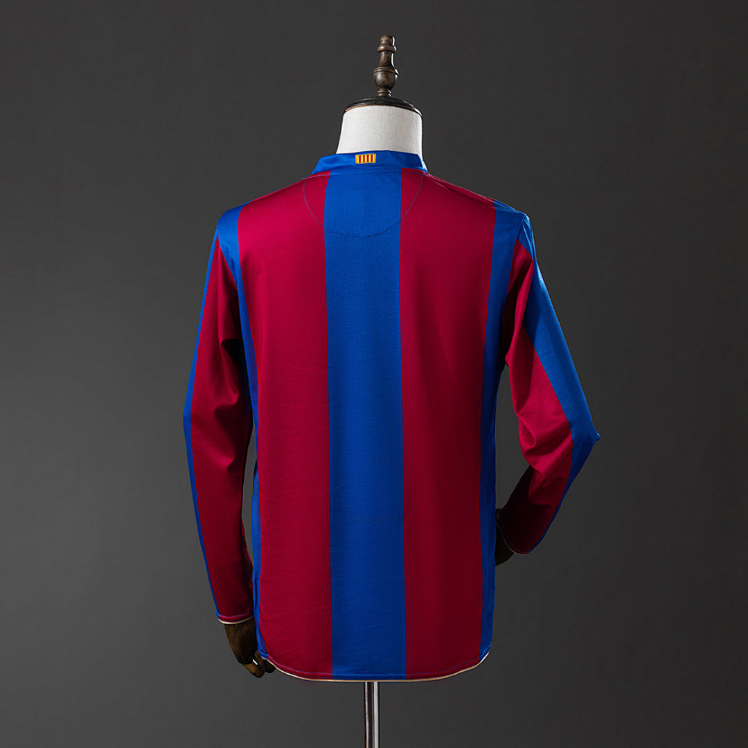 Camiseta Retro FC Barcelona Local Manga Larga 07/08 - espalda
