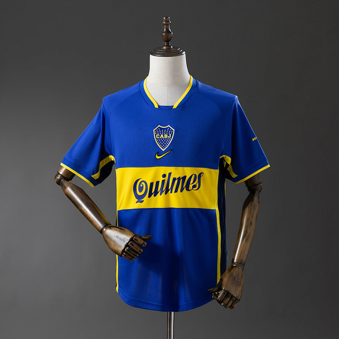 Camiseta Retro Boca Juniors Local 2001 - frente