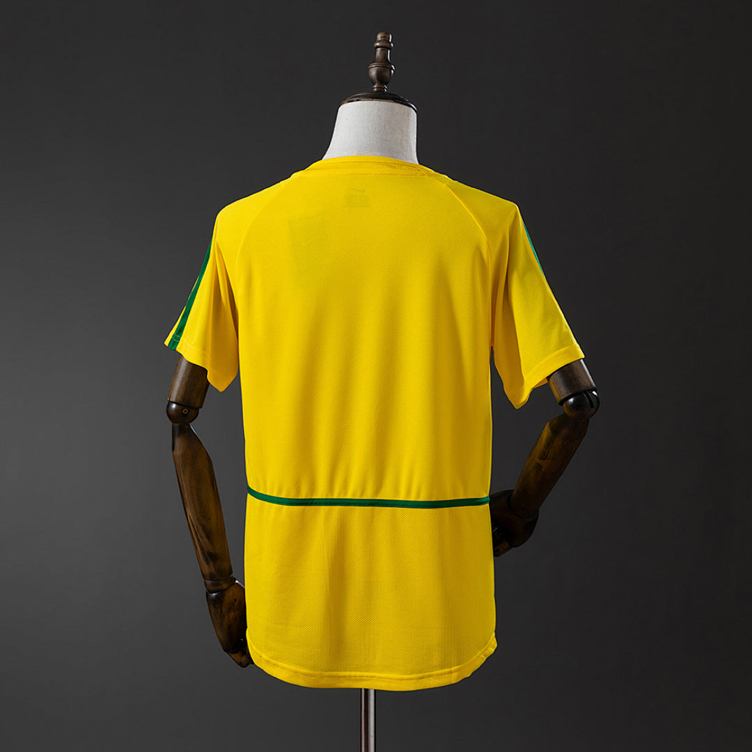 Camiseta Retro Brasil Local 2002 - espalda