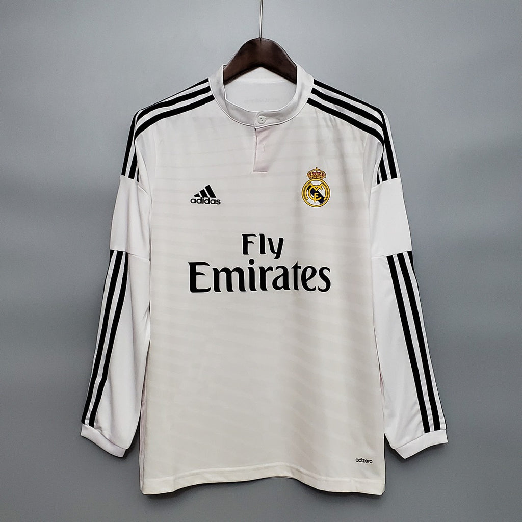 Camiseta Retro Real Madrid Local Manga Larga 14/15 - frente