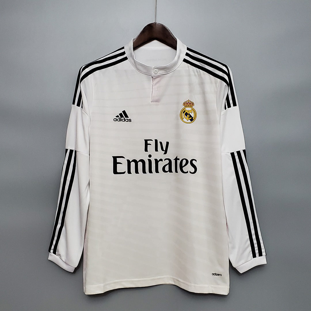 Camiseta Retro Real Madrid Local Manga Larga 14/15 - frente