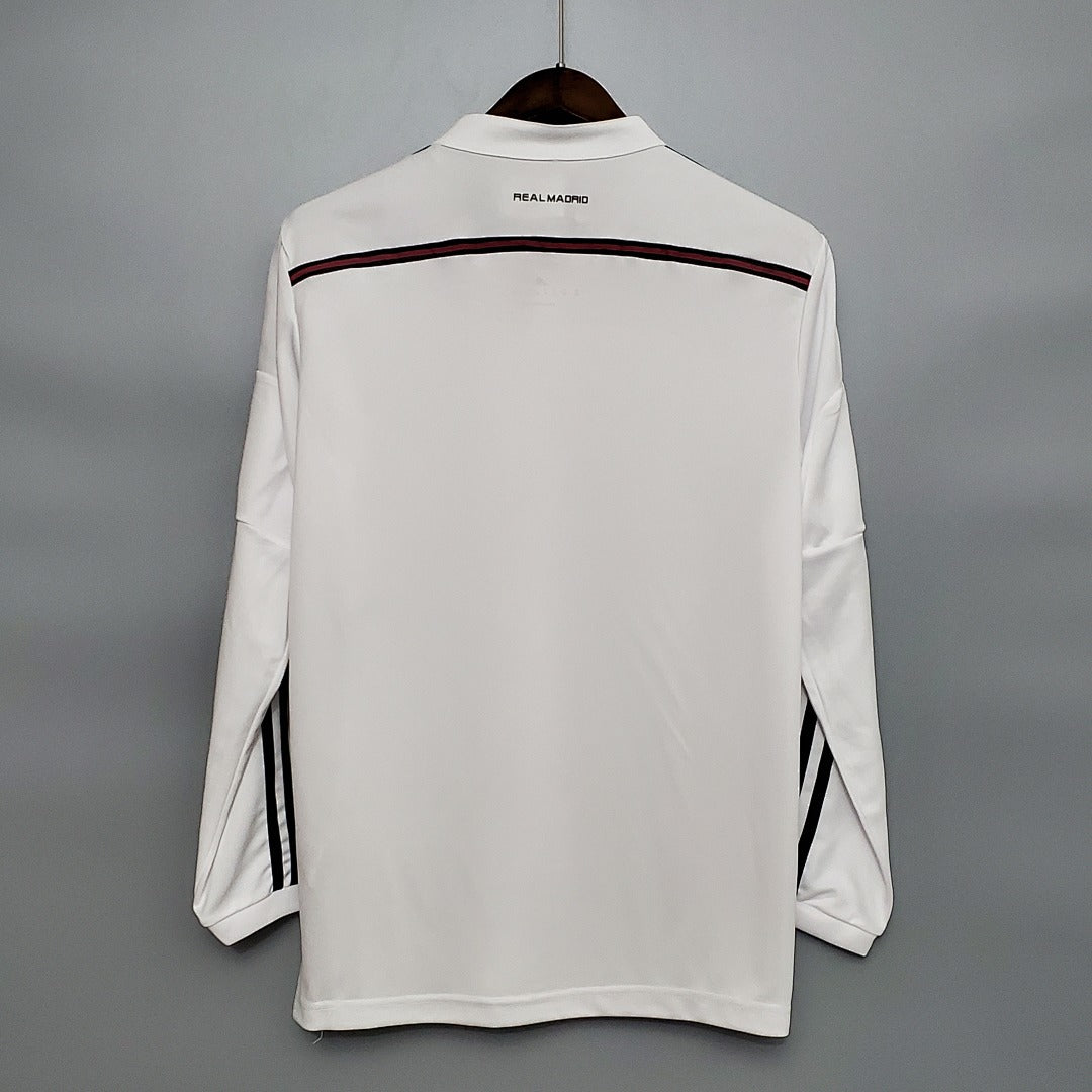 Camiseta Retro Real Madrid Local Manga Larga 14/15 - espalda