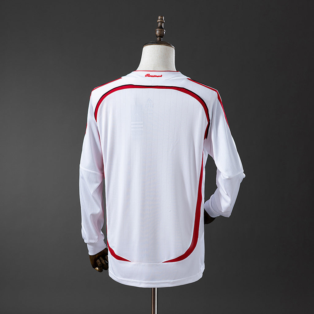 Camiseta Retro AC Milan Visita Manga Larga 06/07 - espalda