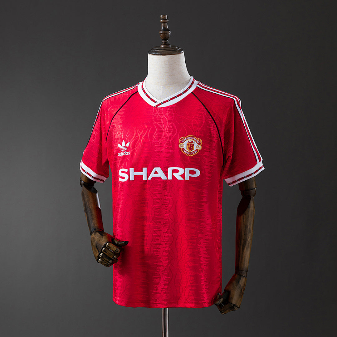 Camiseta Retro Manchester United Local 90/92 - frente