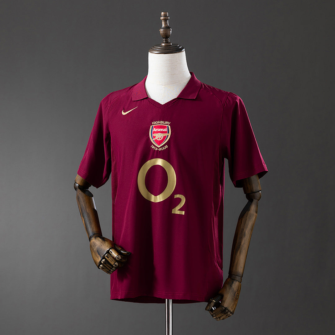 Camiseta Retro Arsenal Local 05/06 - frente