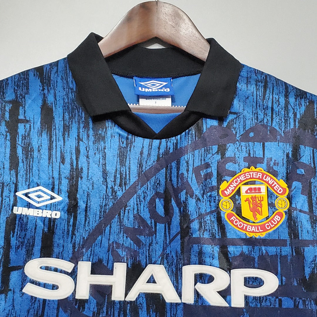 Camiseta Retro Manchester United Visita 92/93 - espalda