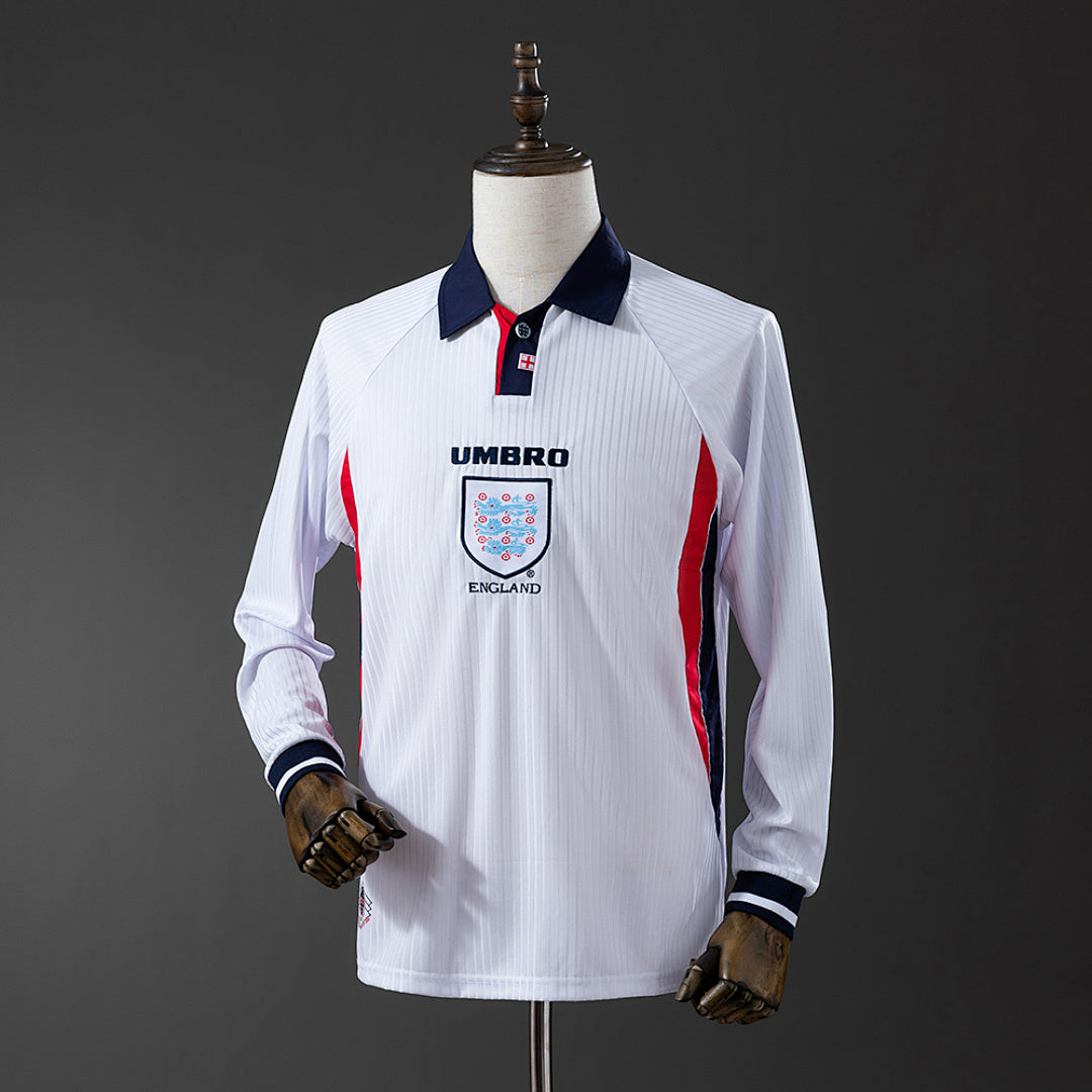 Camiseta Retro Inglaterra Local Manga Larga 1998 - frente