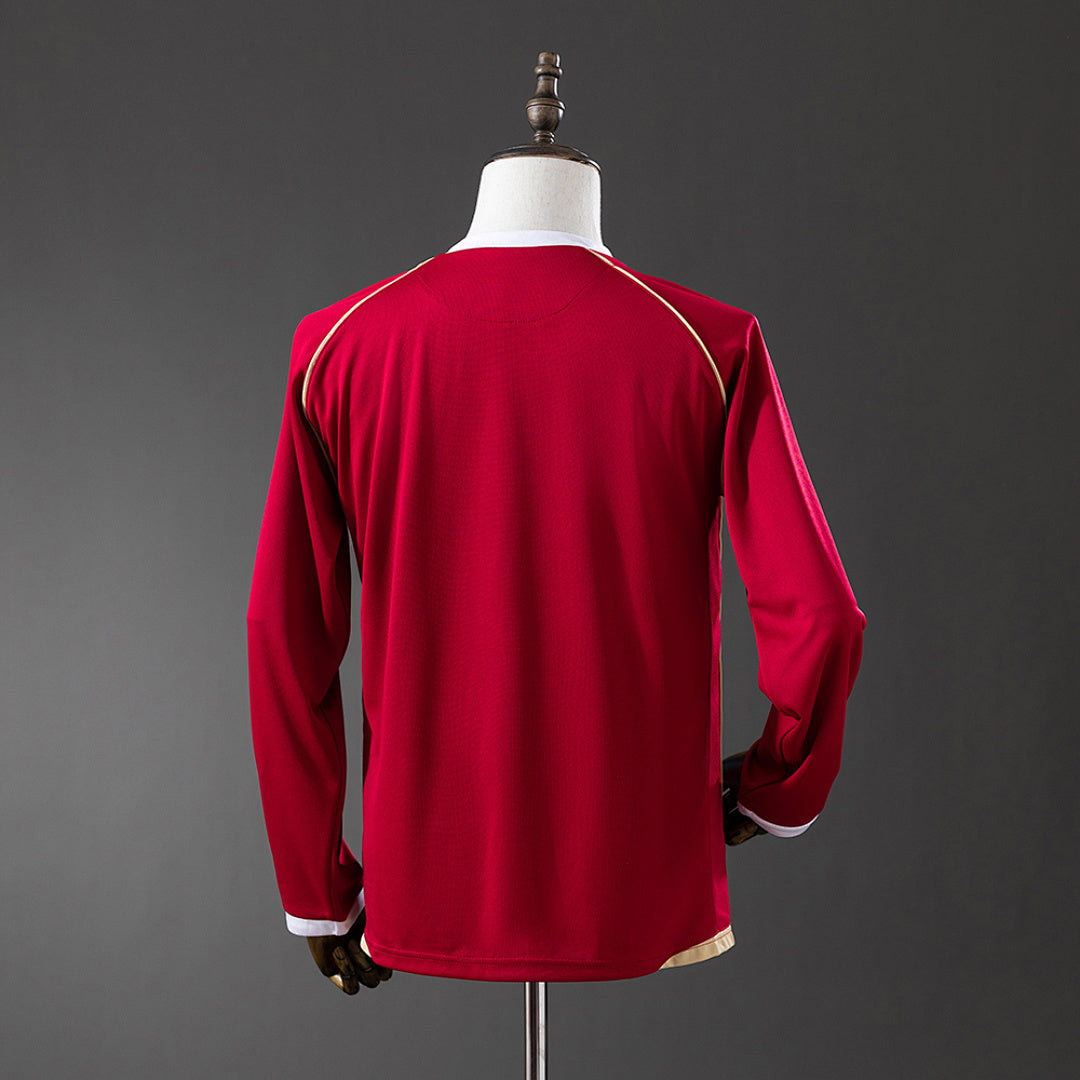 Camiseta Retro Manchester United Local Manga Larga 06/07 - espalda