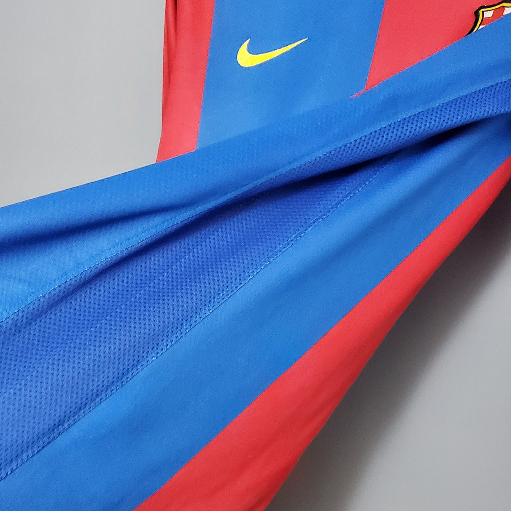 Camiseta Retro FC Barcelona Local Manga Larga 06/07 - espalda