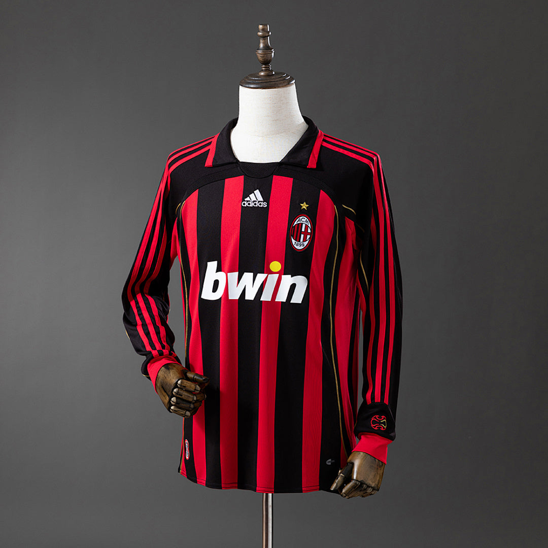 Camiseta Retro AC Milan Local Manga Larga 06/07 - frente