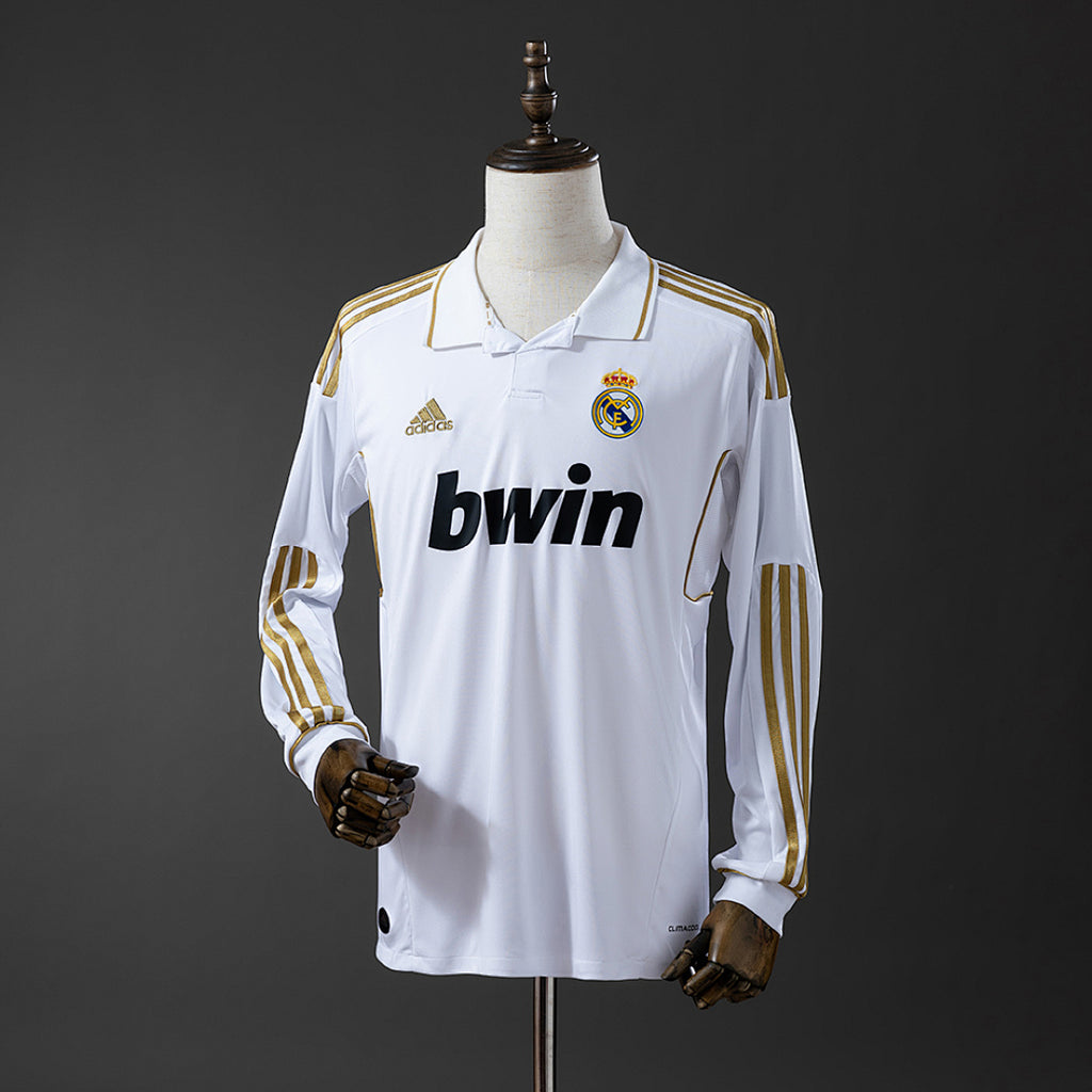 Camiseta Retro Real Madrid Local Manga Larga 11/12 - frente