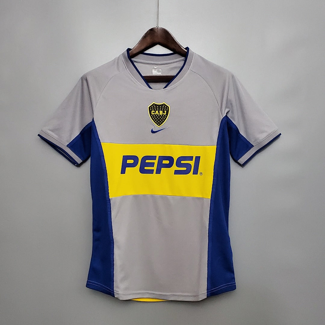 Camiseta Retro Boca Juniors Visita 2002 - frente