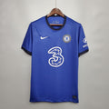 Camiseta Retro Chelsea Local Azul y Gris Claro 20/21 - frente