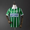 Camiseta Retro Palmeiras Local Verde Oscuro y Negra 92/93 - frente