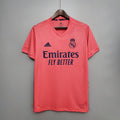 Camiseta Retro Real Madrid Visita Roja y Gris Claro 20/21 - frente