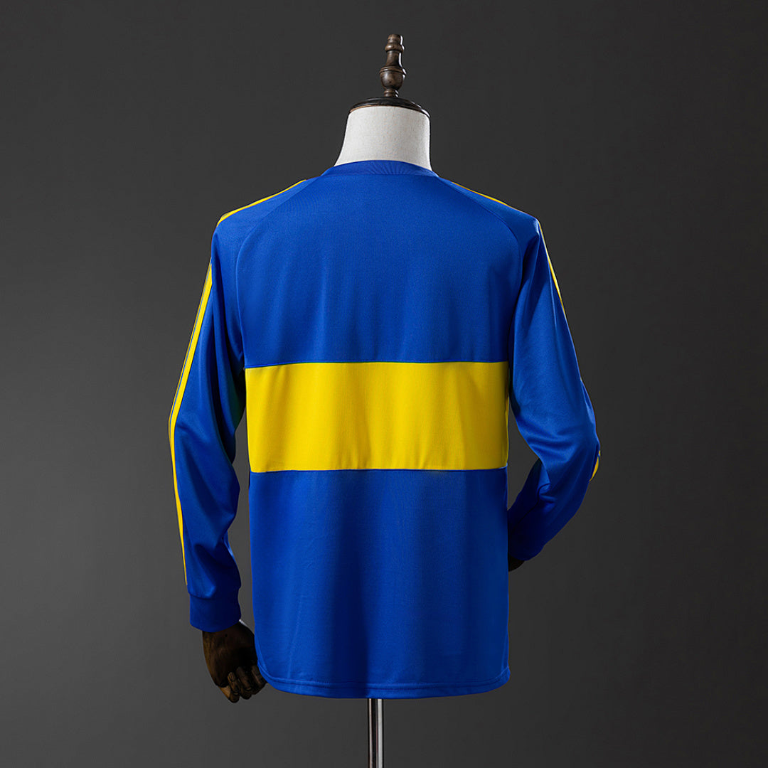 Camiseta Retro Boca Juniors Local Manga Larga 1981 - espalda