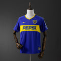 Camiseta Retro Boca Juniors Local Azul Marino y Negra 03/04 - frente