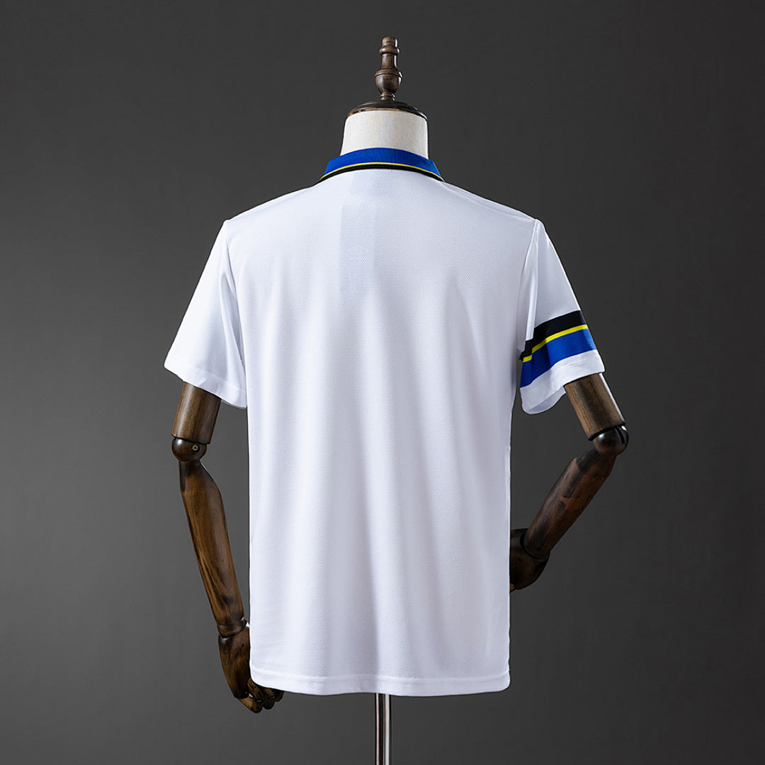 Camiseta Retro Inter de Milán Visita Celeste y Negra 97/98 - espalda