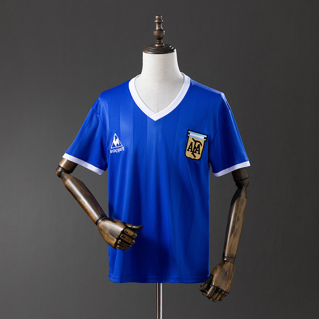 Camiseta Retro Argentina Visita 1986 - frente