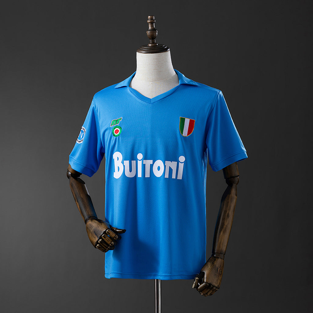 Camiseta Retro SSC Napoli Local 87/88 - frente