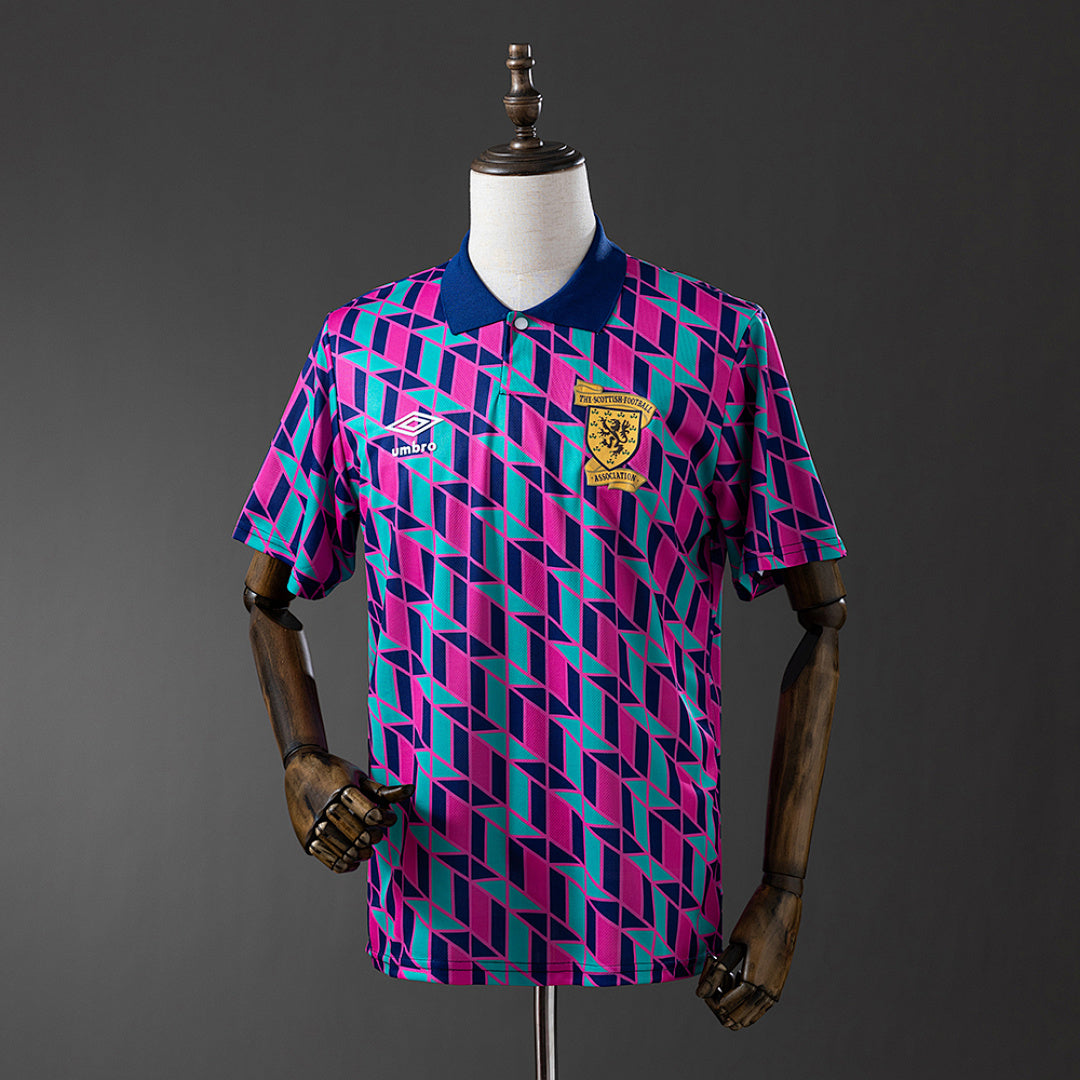 Camiseta Retro Escocia Visita 1988 - frente