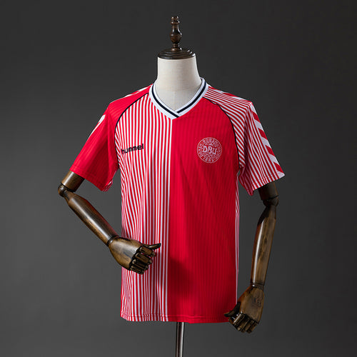 Camiseta Retro Dinamarca Local 1986 - frente