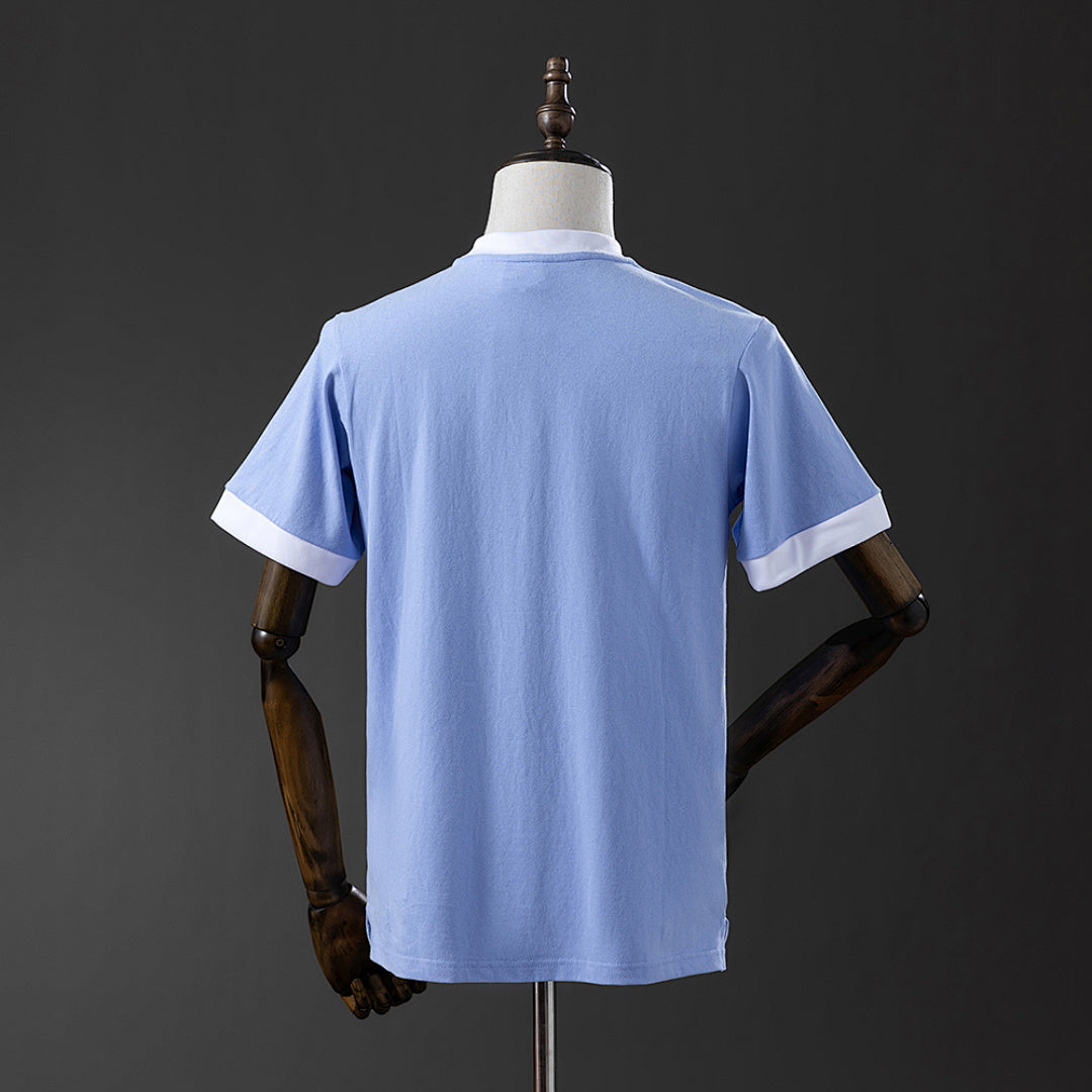 Camiseta Retro Manchester City Local 1972 - espalda