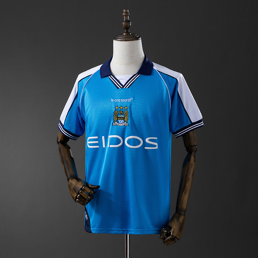 Camiseta Retro Manchester City Local 99/01 - frente