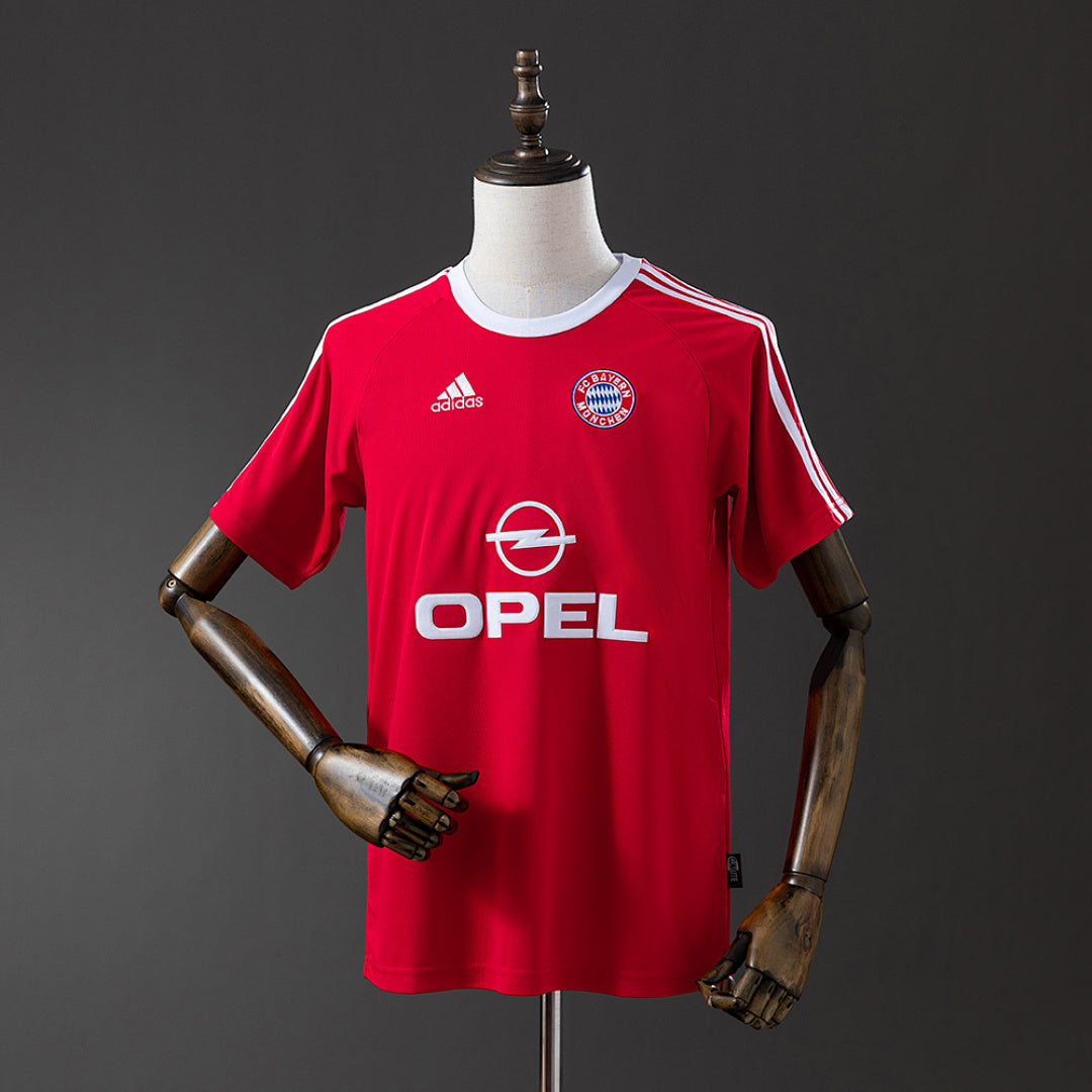 Camiseta Retro Bayern Múnich Local Gris y Burdeos 00/01 - frente