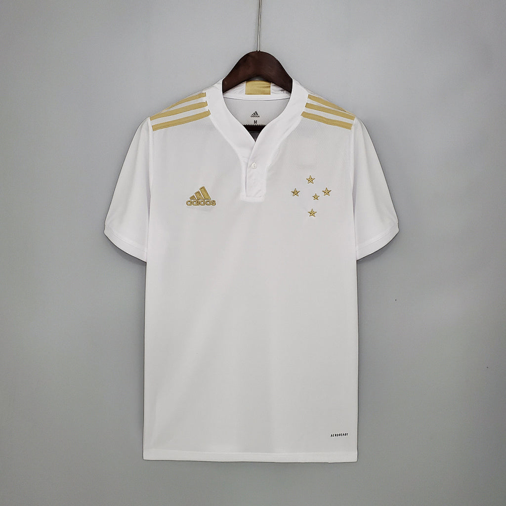 Camiseta Retro Cruzeiro Visita Blanca 21/22 - frente