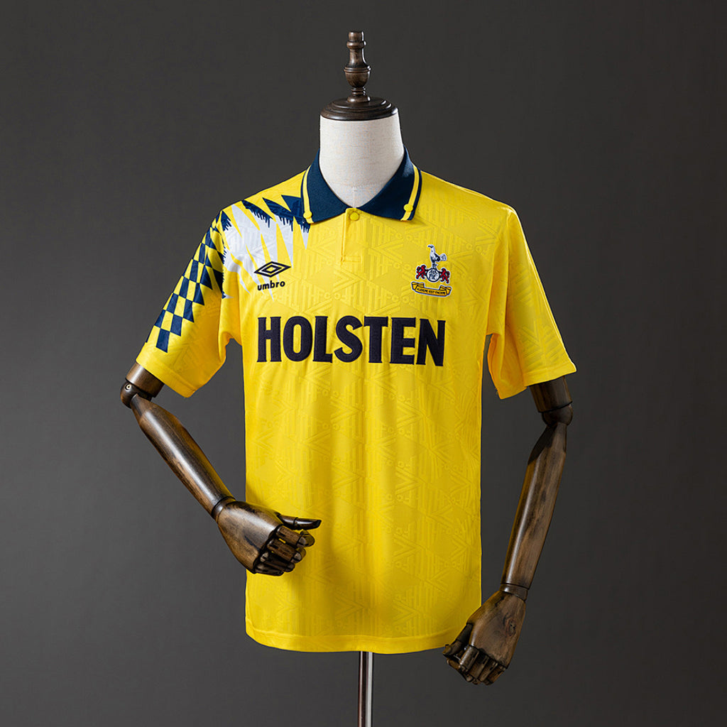 Camiseta Retro Tottenham Hotspur Visita Amarilla 92/94 - frente