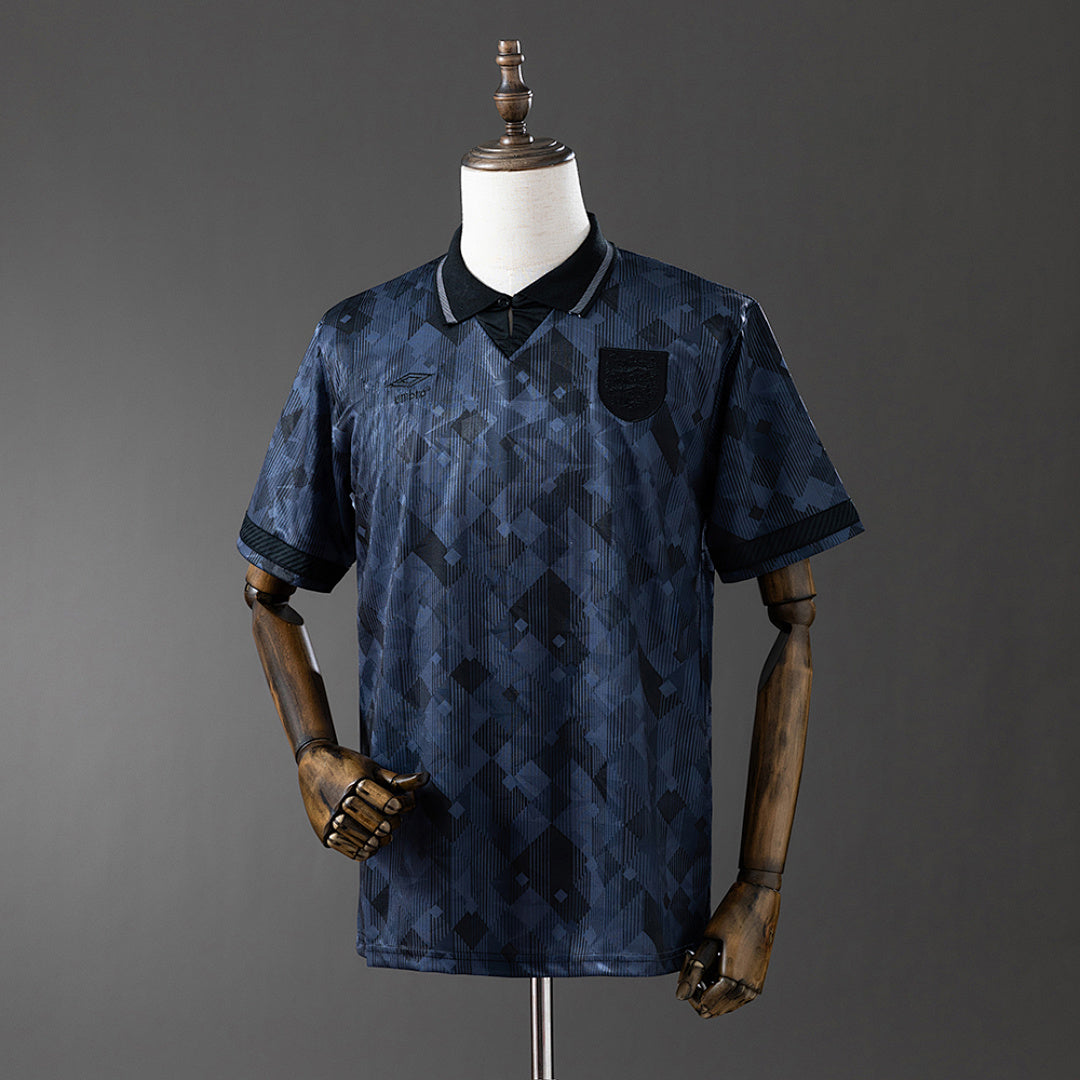 Camiseta Retro Inglaterra Visita Negra 1990 - frente