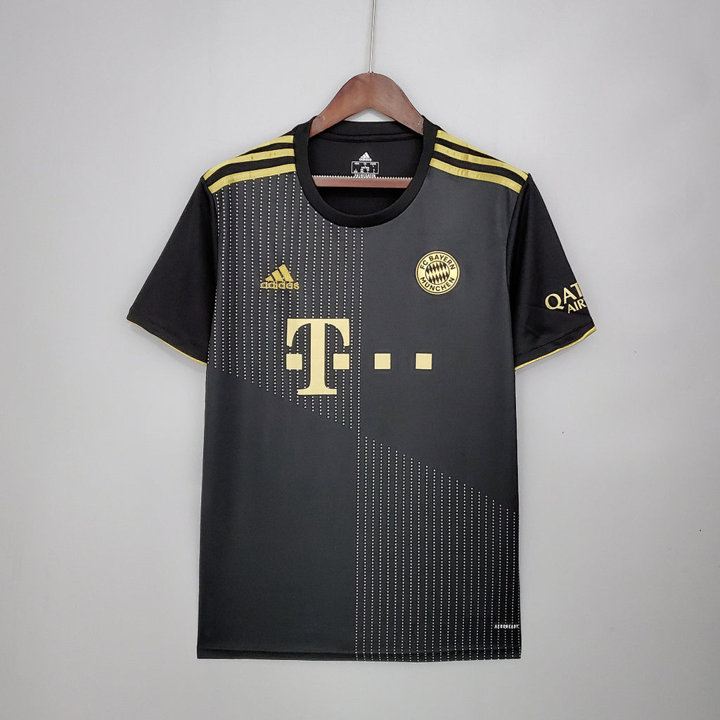 Camiseta Retro Bayern Múnich Visita Gris y Gris Claro 21/22 - frente