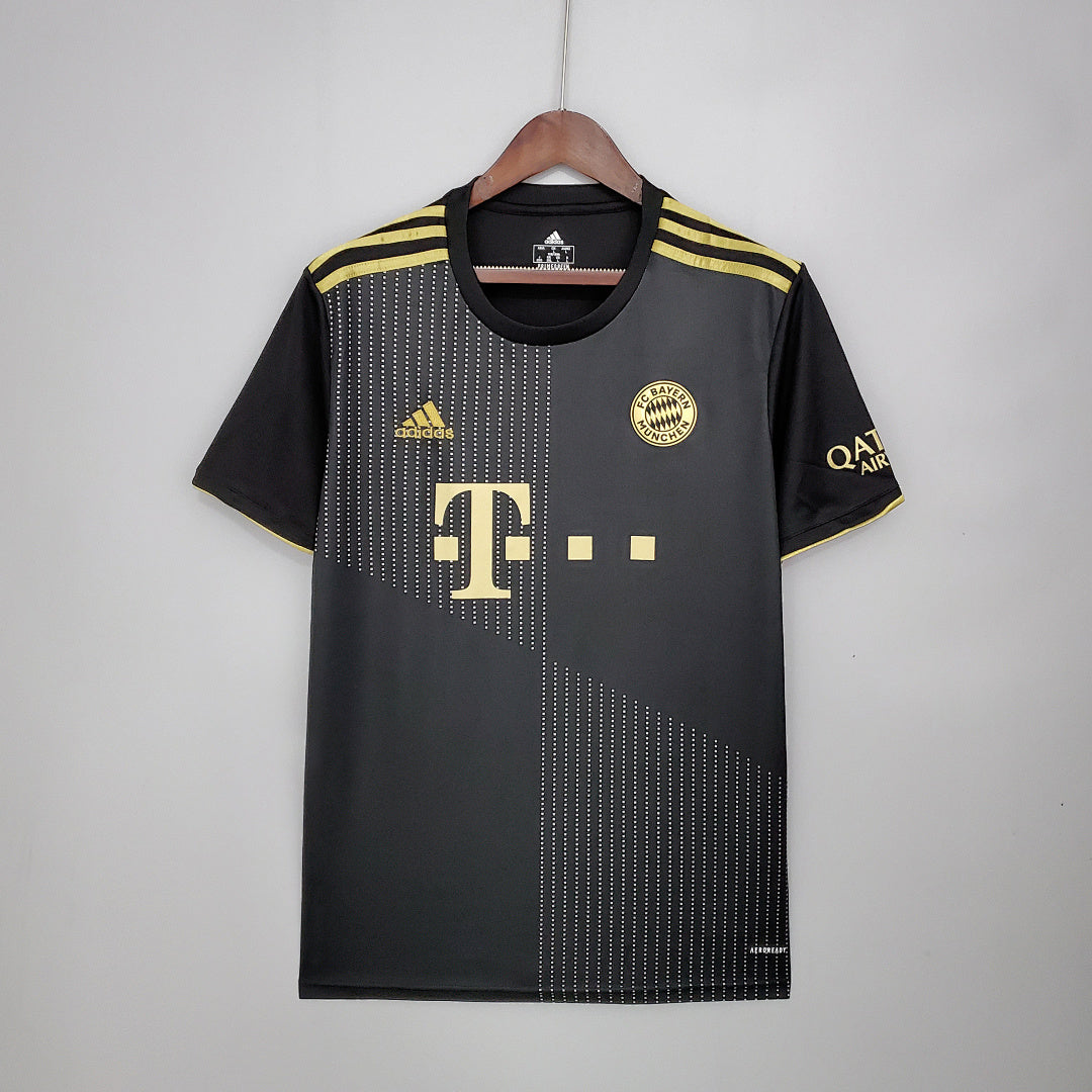 Camiseta Retro Bayern Múnich Visita Gris y Gris Claro 21/22 - frente