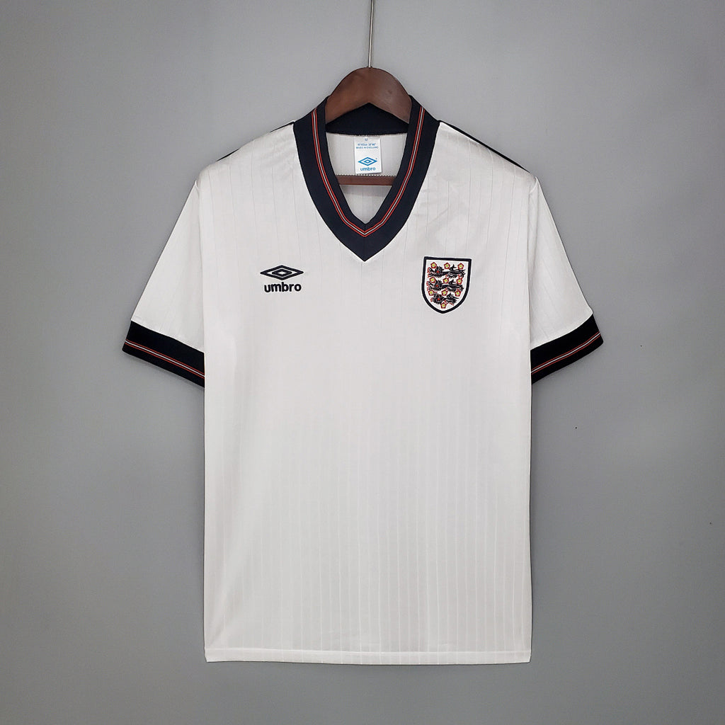 Camiseta Retro Inglaterra Local 84/87 - frente