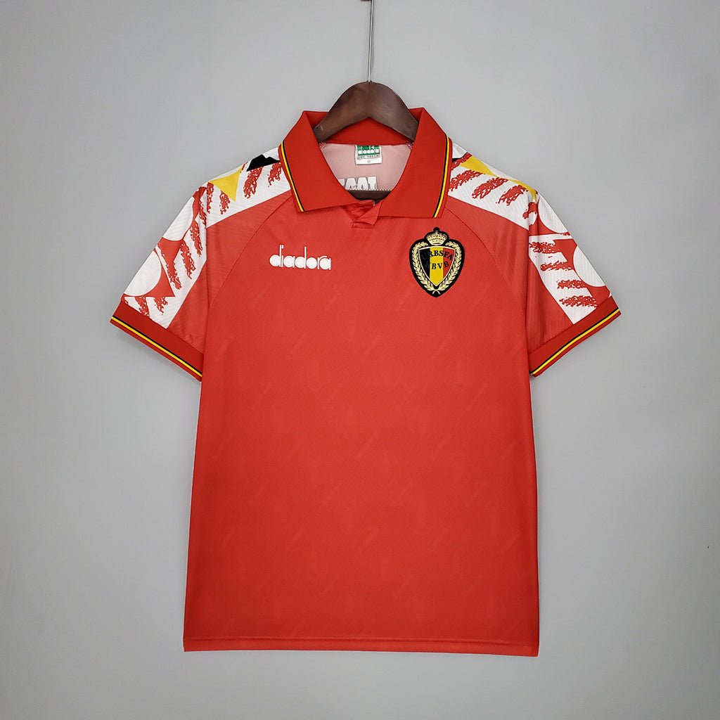 Camiseta Retro Bélgica Local 1995 - frente