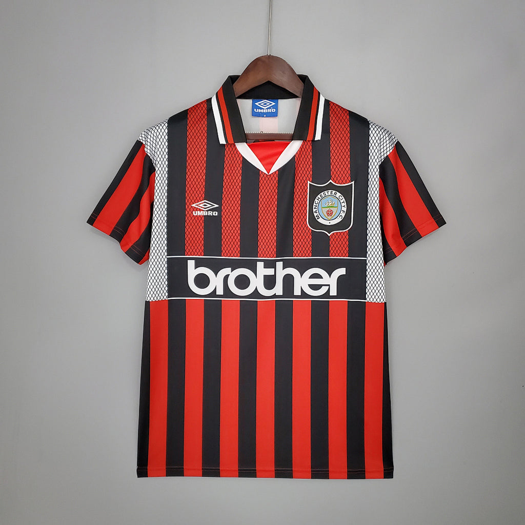 Camiseta Retro Manchester City Visita 94/96 - frente