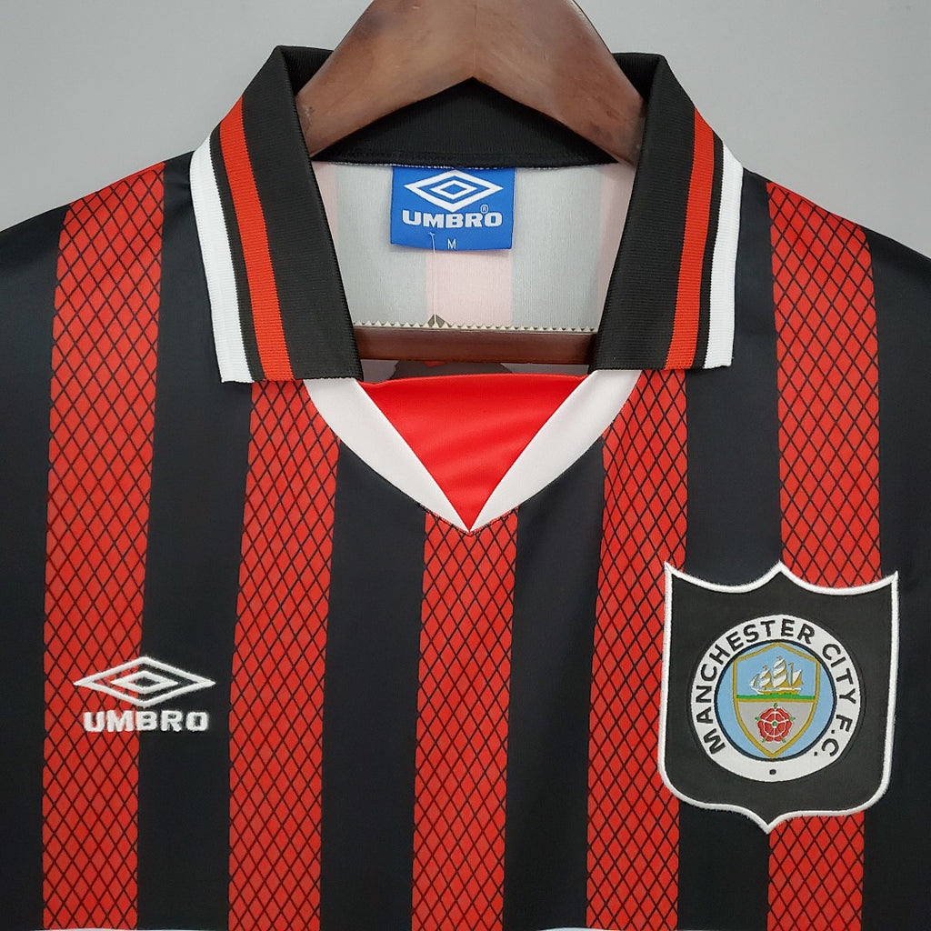 Camiseta Retro Manchester City Visita 94/96 - espalda