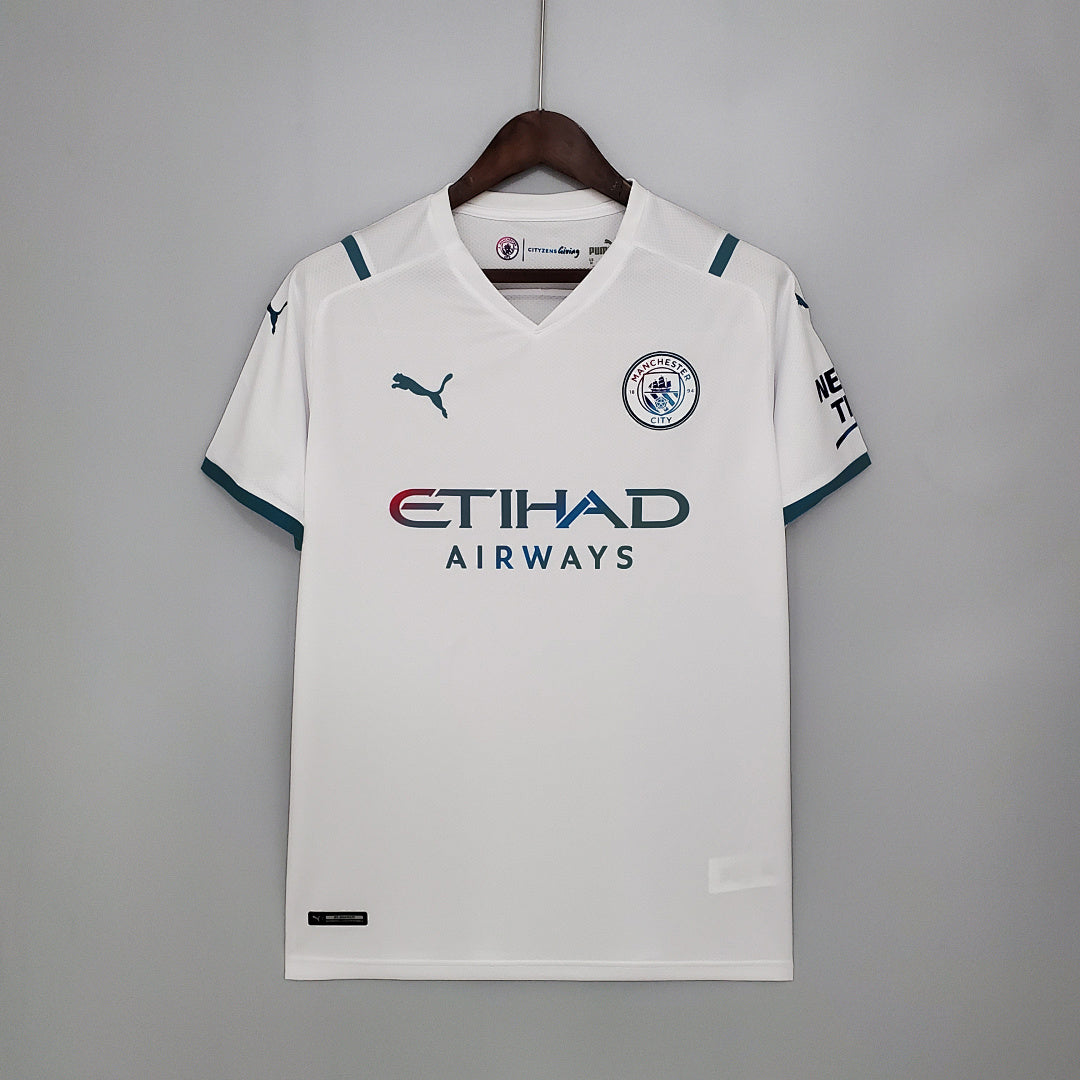 Camiseta Retro Manchester City Visita 21/22 - frente