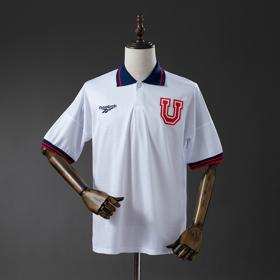 Camiseta Retro U. de Chile Local Gris y Gris Claro 1998 - frente