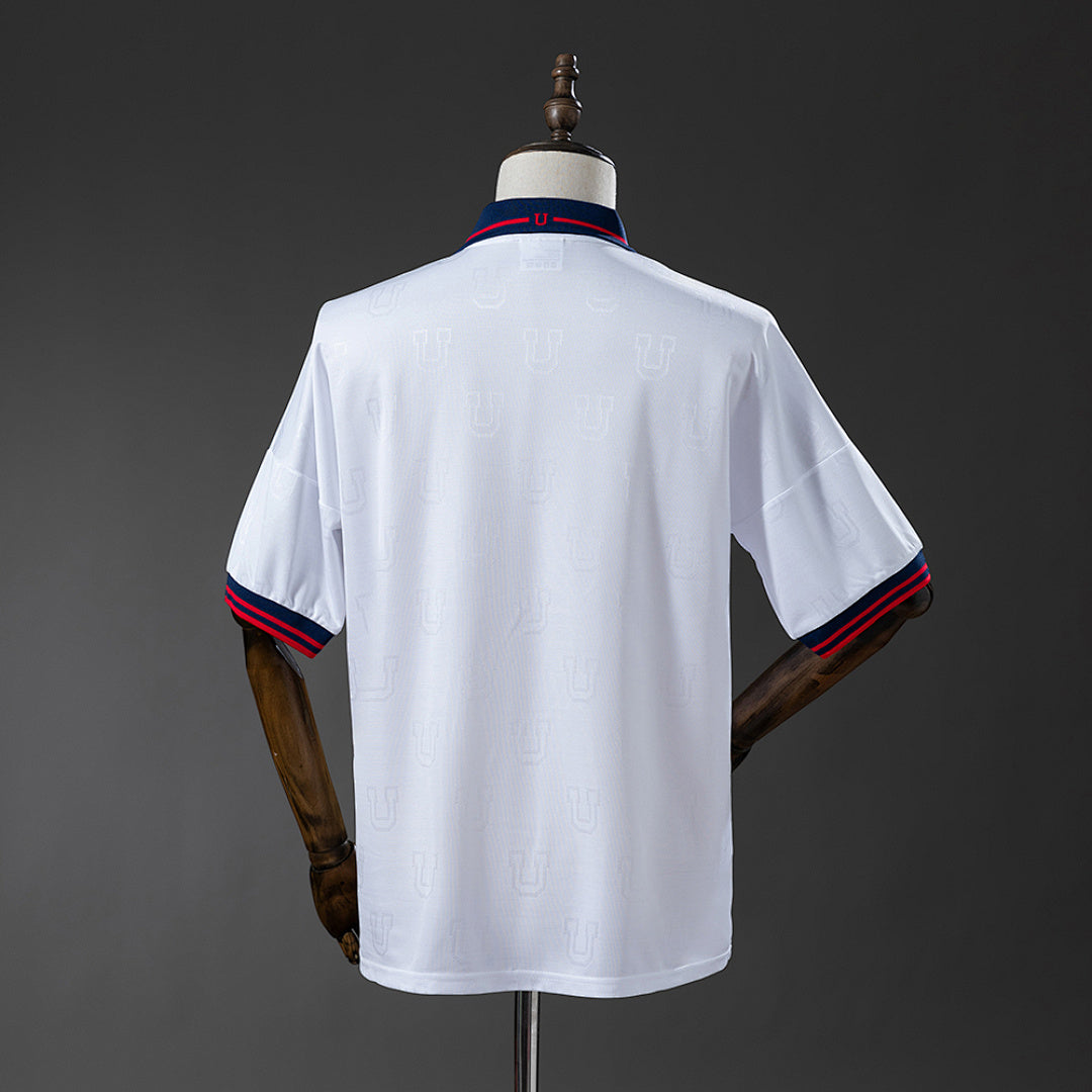 Camiseta Retro U. de Chile Local Celeste y Negra 1998 - espalda