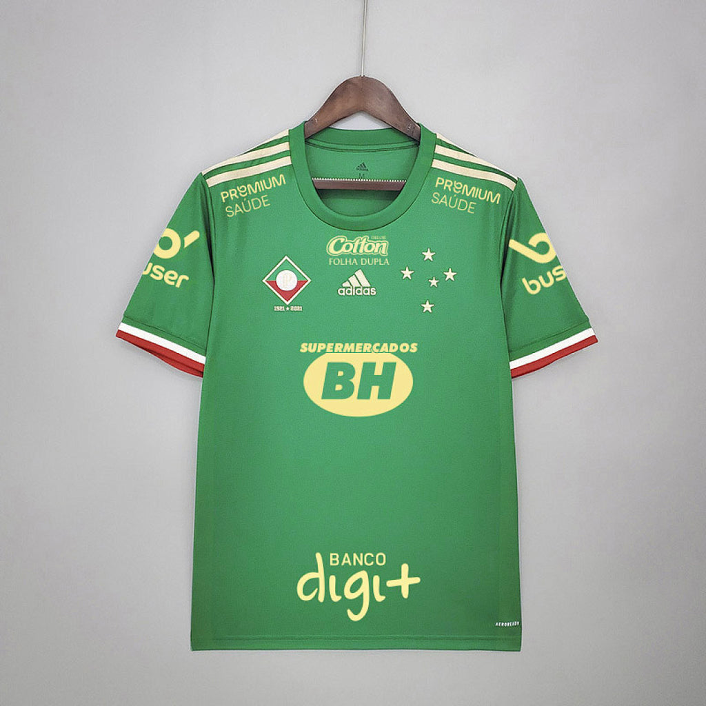 Camiseta Retro Cruzeiro Tercera Con Sponsors 21/22 - frente