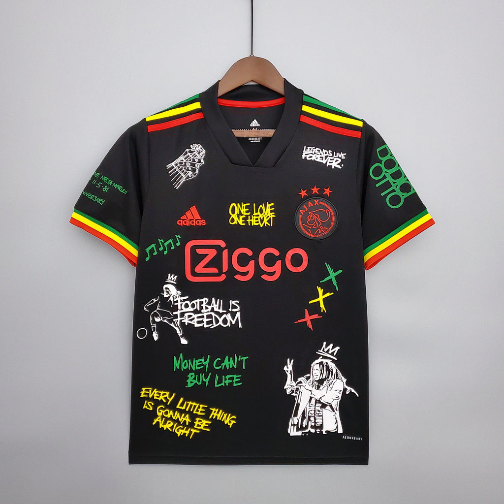 Camiseta Retro Ajax Tercera Negra 21/22 - frente