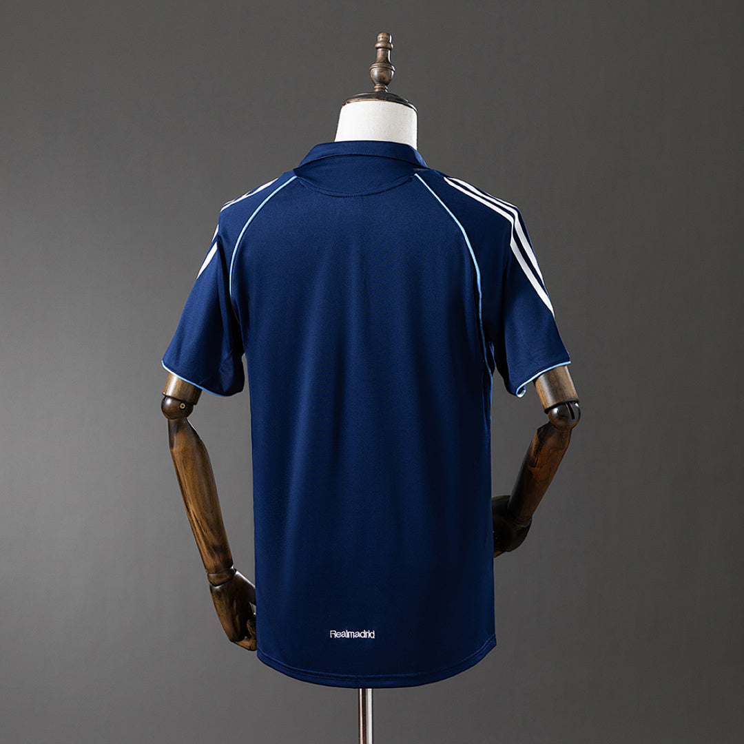Camiseta Retro Real Madrid Visita 05/06 - espalda