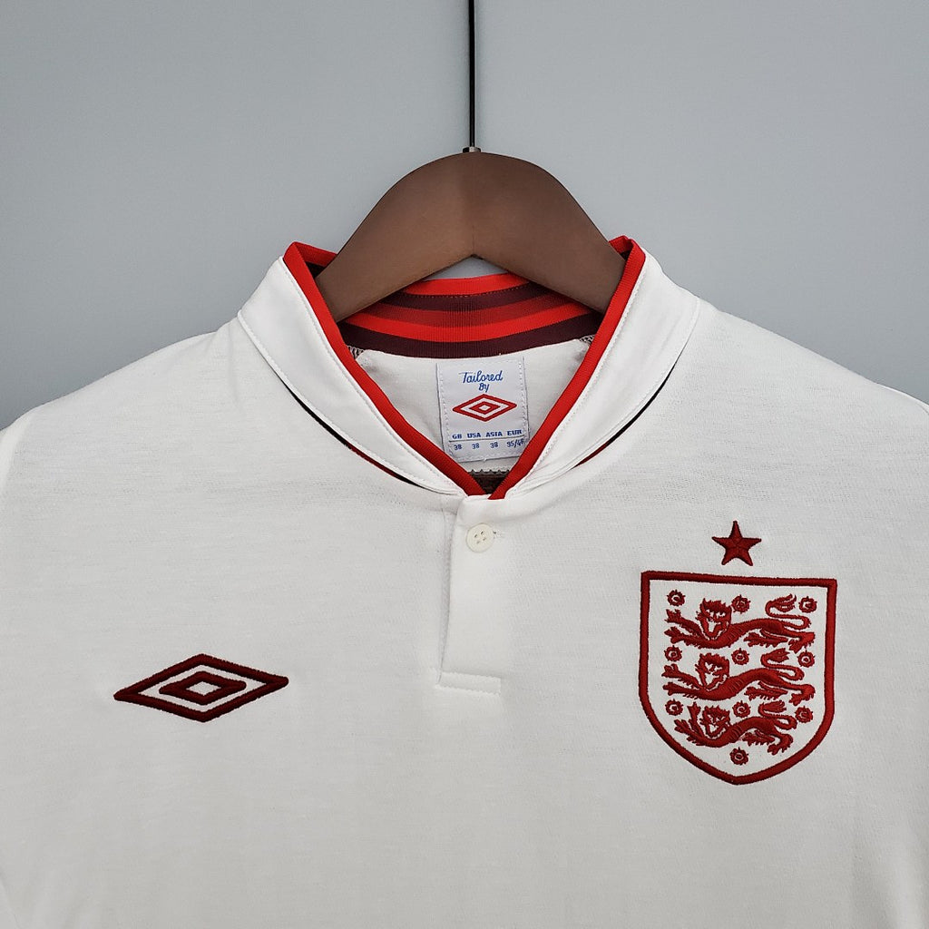 Camiseta Retro Inglaterra Local 2012 - espalda