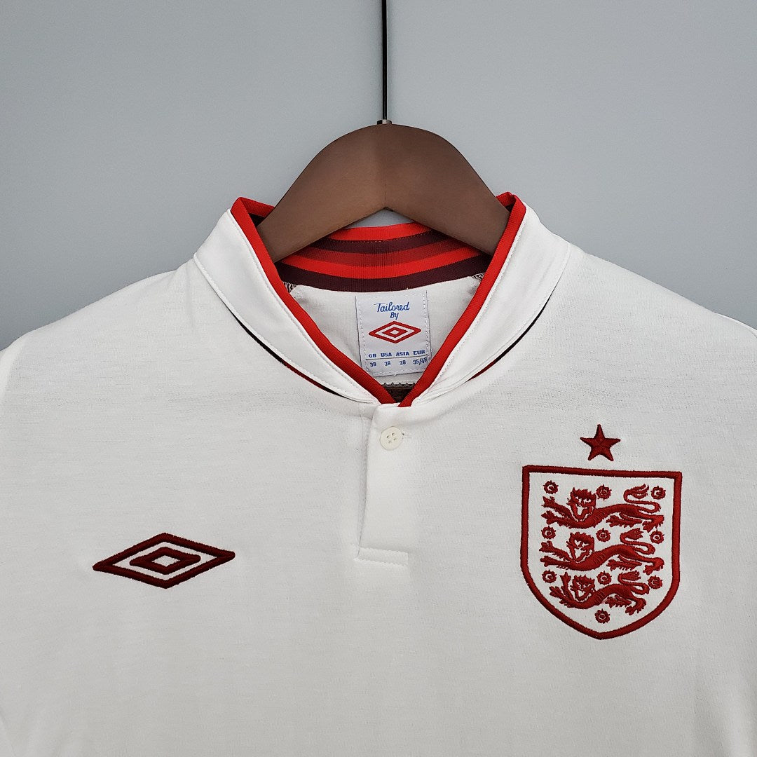 Camiseta Retro Inglaterra Local 2012 - espalda