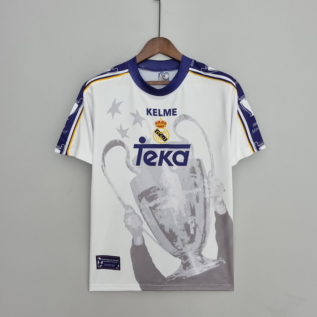 Camiseta Retro Real Madrid Champions League Edición Especial 97/98 - frente