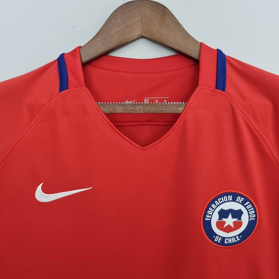 Camiseta Retro Chile Local 16/17 - espalda