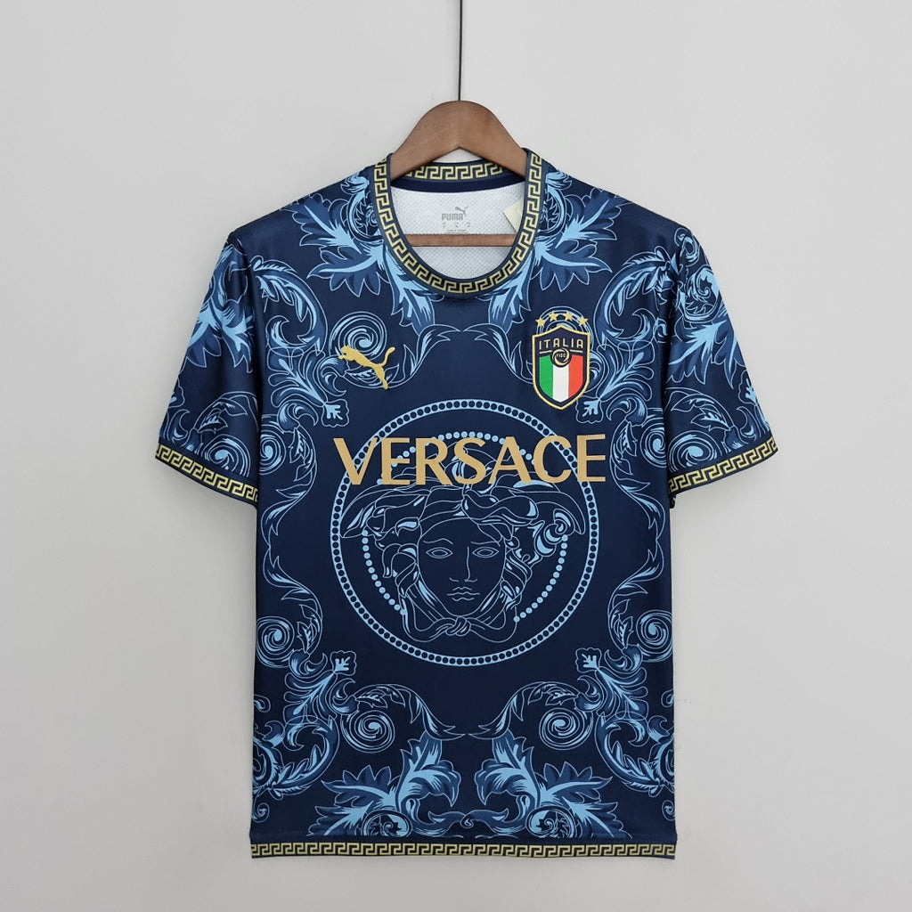 Camiseta Retro Italia Azul 2022 - frente
